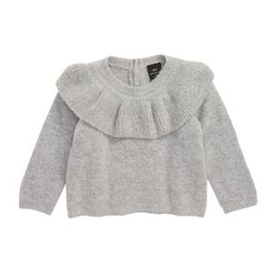 SOMETHING NAVY Babies Heather Ruffle Neck Sweater